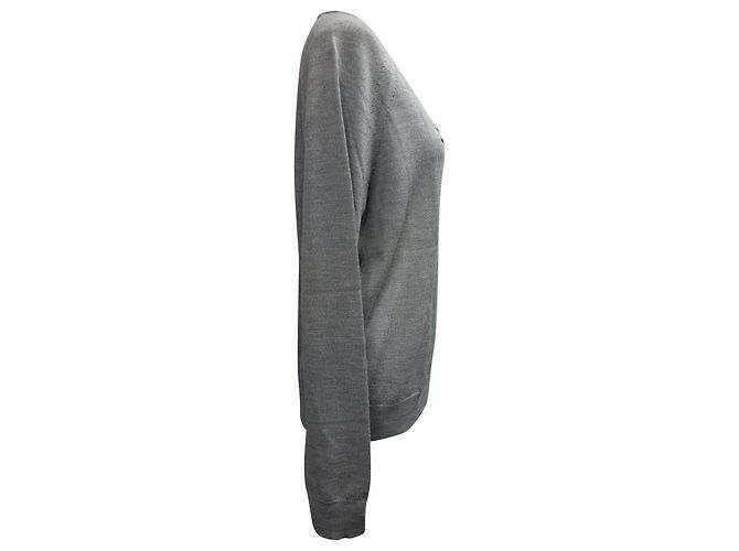 Rime Bis Pullover aus grauer Merinowolle von Zadig & Voltaire - Ansicht 2