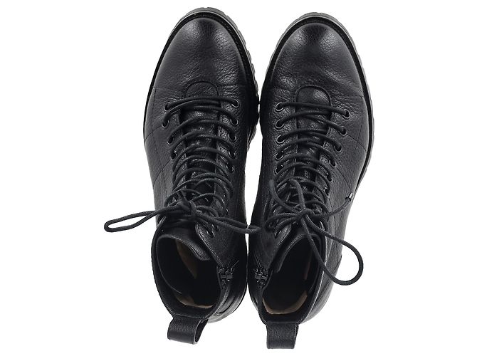 Stivaletti con lacci Cruz in pelle nera di Jimmy Choo Nero - vista 3