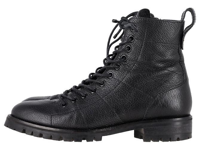 Stivaletti con lacci Cruz in pelle nera di Jimmy Choo Nero - vista 4