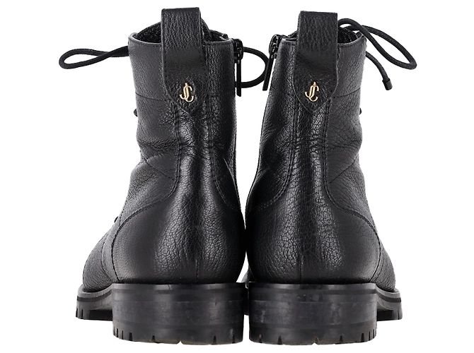 Stivaletti con lacci Cruz in pelle nera di Jimmy Choo Nero - vista 5