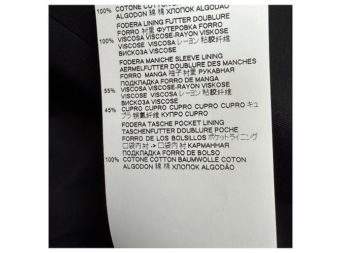 Maison Martin Margiela Blazer de un solo botón con bolsillos en algodón negro Maison Margiela - vista 5