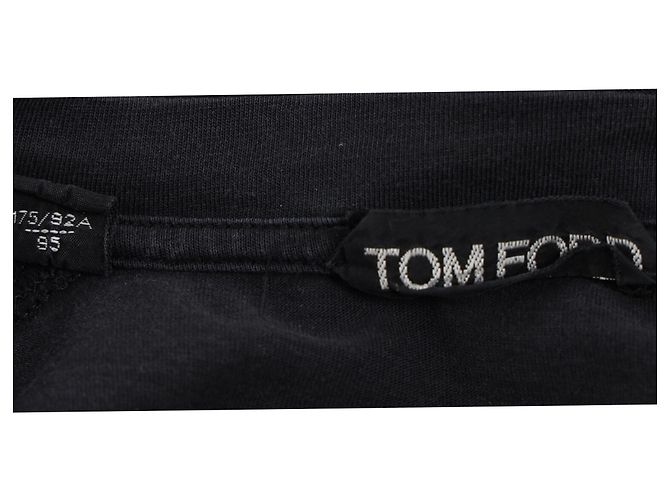 Tom Ford Rundhals-T-Shirt aus grauem Lyocell - Ansicht 4