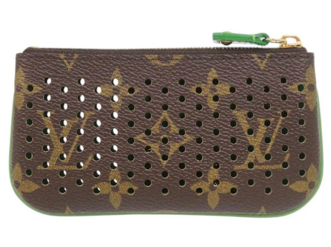 Monedero perforado Monogram Louis Vuitton Verde - vista 2