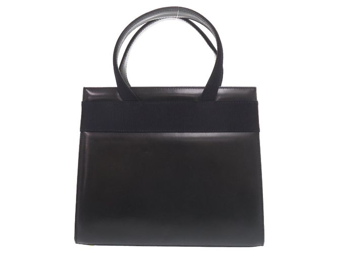 Borsa in pelle blu navy Salvatore Ferragamo - vista 3