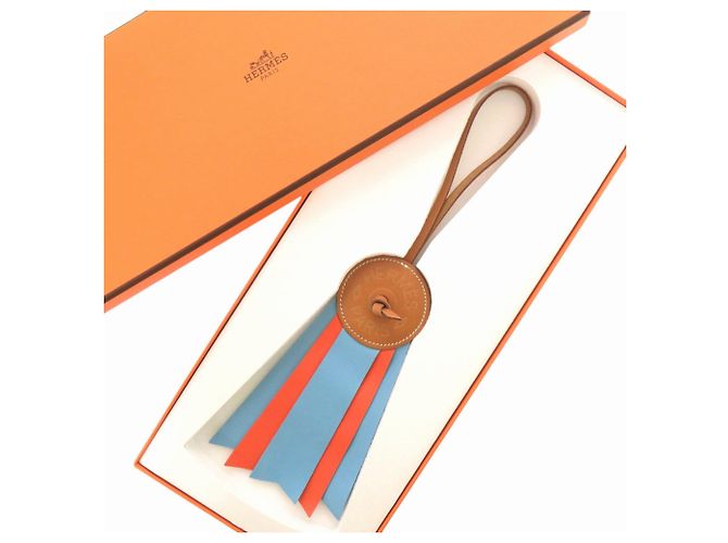 Charm per Borsa Flott Paddock di Hermès Marrone Blu Arancione - vista 2