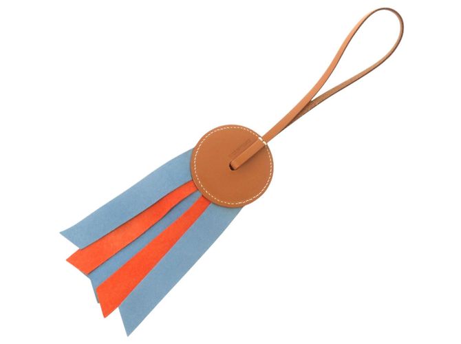 Charm per Borsa Flott Paddock di Hermès Marrone Blu Arancione - vista 3