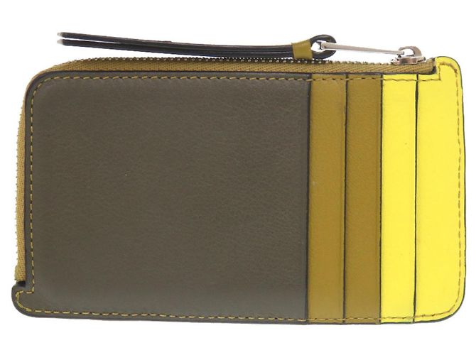 Monedero Puzzle Loewe Multicolor Caqui Amarillo - vista 3