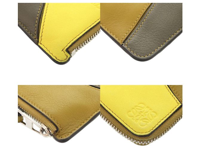 Monedero Puzzle Loewe Multicolor Caqui Amarillo - vista 4