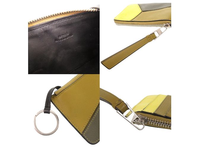 Monedero Puzzle Loewe Multicolor Caqui Amarillo - vista 7