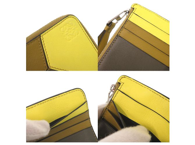 Monedero Puzzle Loewe Multicolor Caqui Amarillo - vista 8