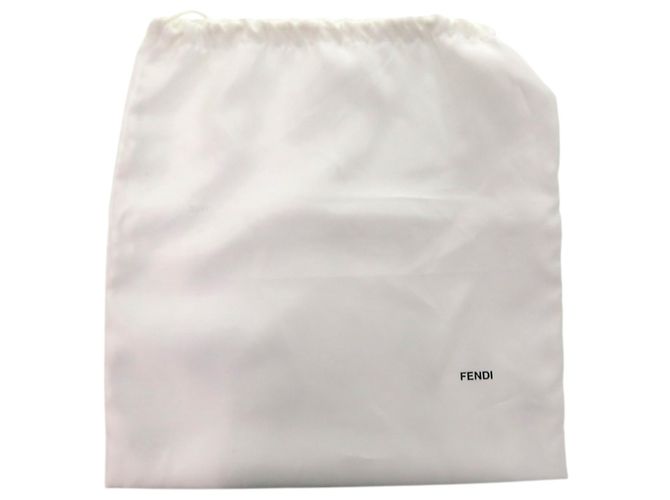 Bufanda de seda con logo Baguette Mania de Fendi Negro Blanco Azul - vista 6