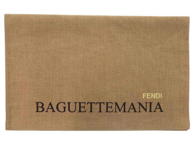 Bufanda de seda con logo Baguette Mania de Fendi Negro Blanco Azul - vista 7