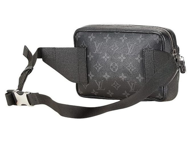Bumbag Borsa a tracolla Louis Vuitton Monogram Eclipse Taigarama per esterni Nero - vista 2