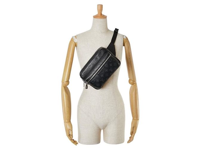 Bumbag Borsa a tracolla Louis Vuitton Monogram Eclipse Taigarama per esterni Nero - vista 8