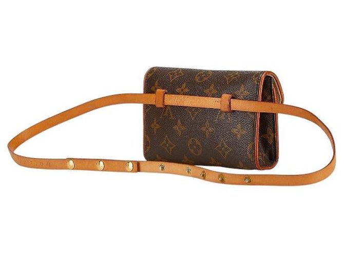 Borsa a Spalla Pochette Florentine Monogram Louis Vuitton Marrone Bronzo - vista 2