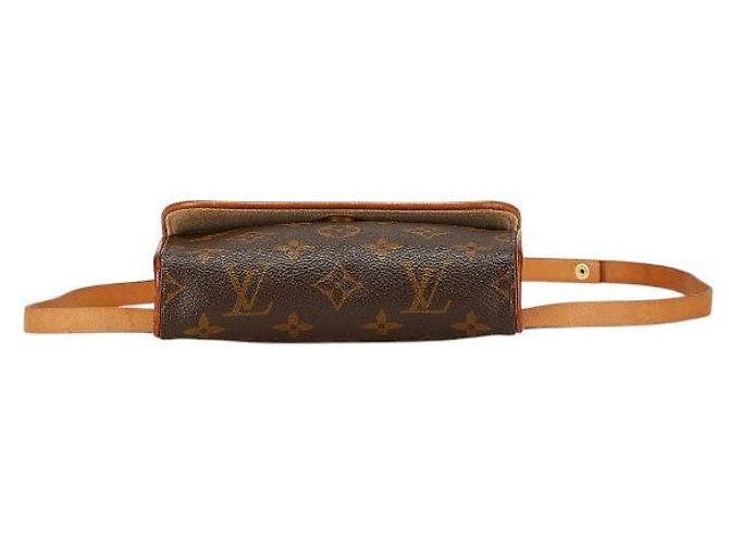 Borsa a Spalla Pochette Florentine Monogram Louis Vuitton Marrone Bronzo - vista 3