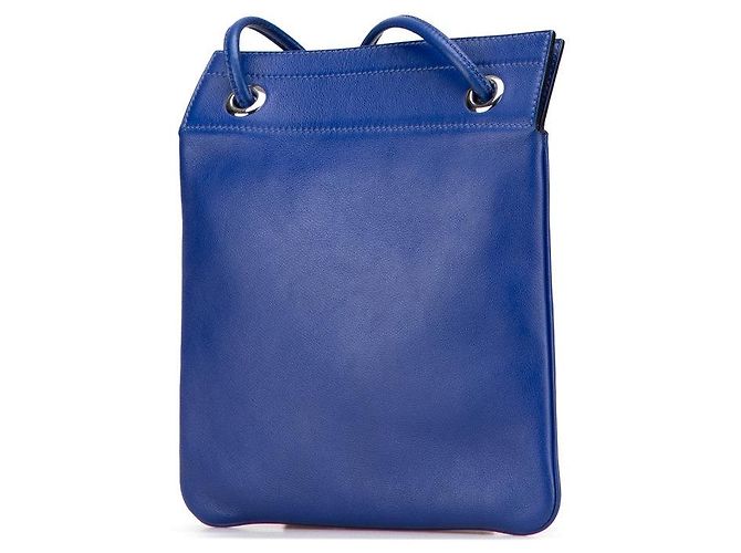 Borsa a Spalla Aline Mini Swift di Hermès Blu - vista 2