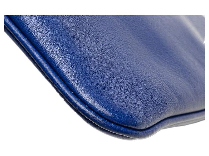 Borsa a Spalla Aline Mini Swift di Hermès Blu - vista 4