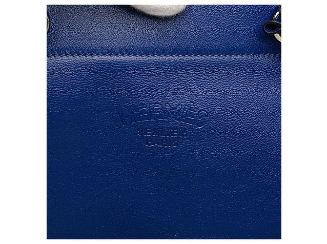 Borsa a Spalla Aline Mini Swift di Hermès Blu - vista 7