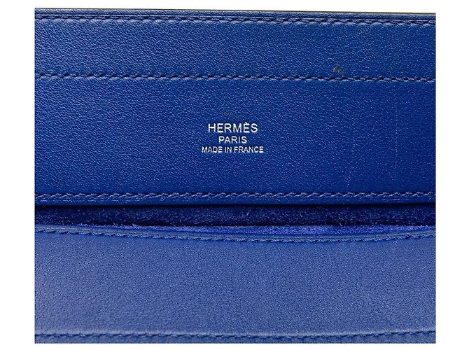 Borsa a Spalla Aline Mini Swift di Hermès Blu - vista 8