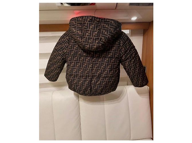 DOUDOUDNE FENDI LOGO FF MIXTE 5 ANS REVERSIBLE Marron - vue 3