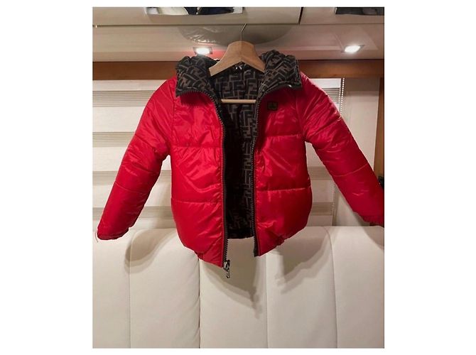 DOUDOUDNE FENDI LOGO FF MIXTE 5 ANS REVERSIBLE Marron - vue 4