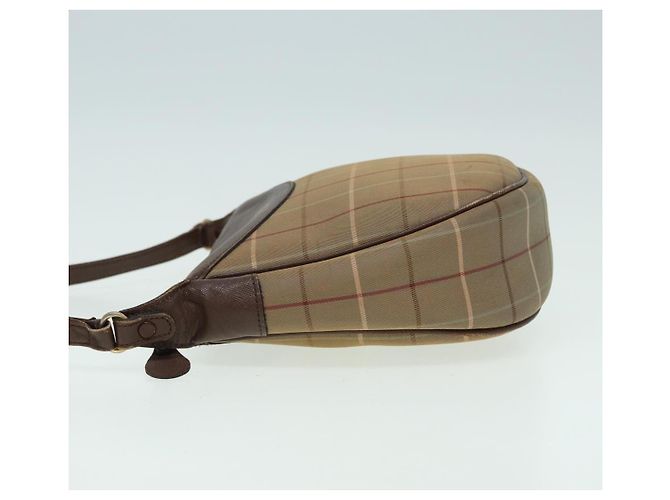 Burberry Nova check Canvas and Leather Beige - vista 4