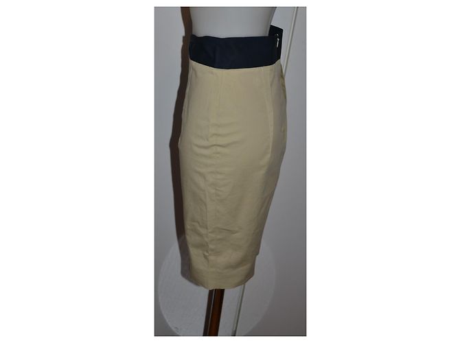 Minifalda Red Valentino Garavani de algodón beige - vista 2