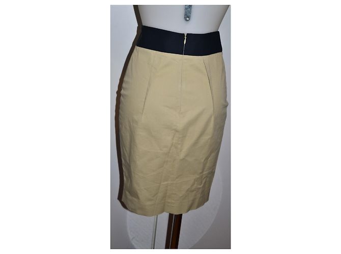 Minifalda Red Valentino Garavani de algodón beige - vista 3