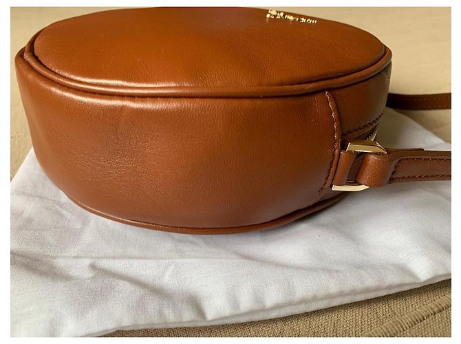 Borsa a tracolla rotonda in pelle marrone Patrizia Pepe - vista 2