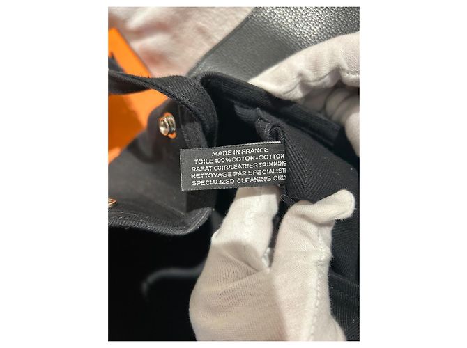 Valparaiso Borsa Hermès Val Paradiso Nera in Tela Nero - vista 11