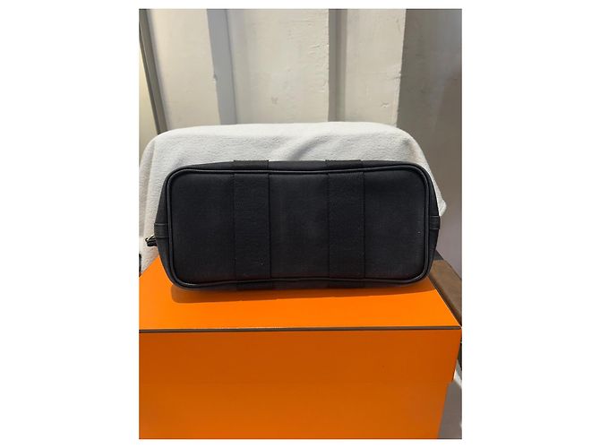 Valparaiso Borsa Hermès Val Paradiso Nera in Tela Nero - vista 4