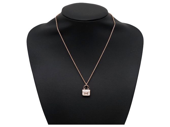 Collar Péndulo Amulette Constance de Hermès Dorado - vista 4