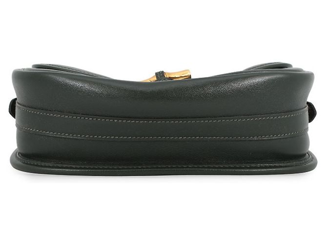 Duffle Hermès Borsa a spalla in pelle di vitello verde Hermes - vista 3