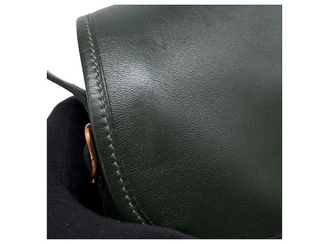Duffle Hermès Borsa a spalla in pelle di vitello verde Hermes - vista 8
