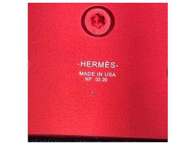 Bracciale Charm Collier de Chien Hermès Rosso - vista 10