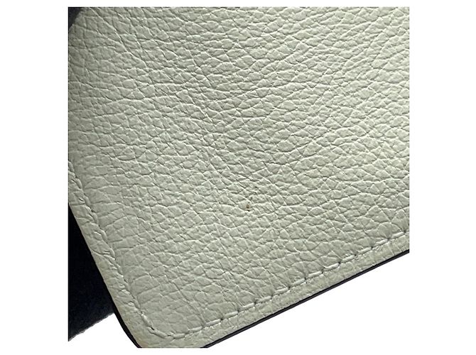 Monedero Roulis Reli Verso de Hermès Beige Verde claro - vista 11