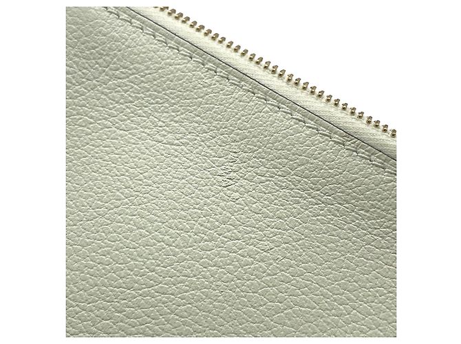 Monedero Roulis Reli Verso de Hermès Beige Verde claro - vista 12
