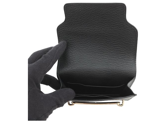 Roulis Monedero de cabra Mysore negro de Hermès - vista 6