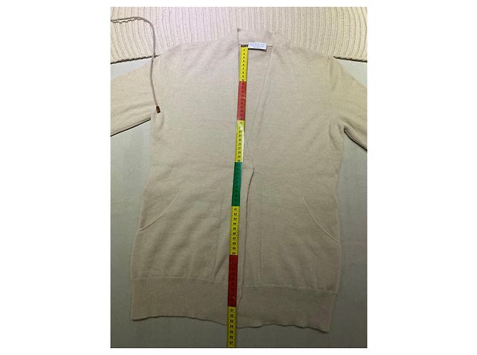 Brunello Cucinelli Cardigan de cachemira beige Negro - vista 8