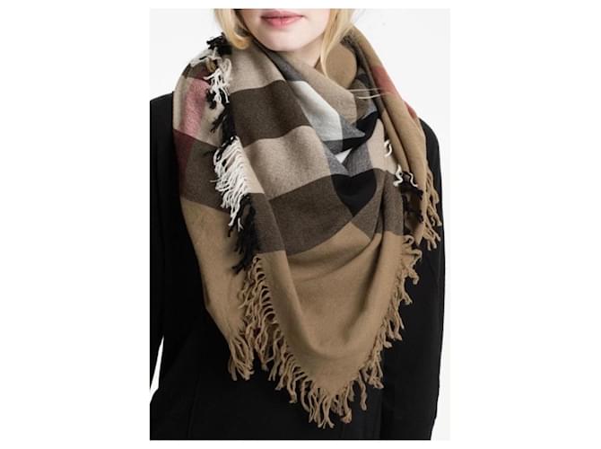 SCARF DONNA BURBERRY Cammello - vista 3
