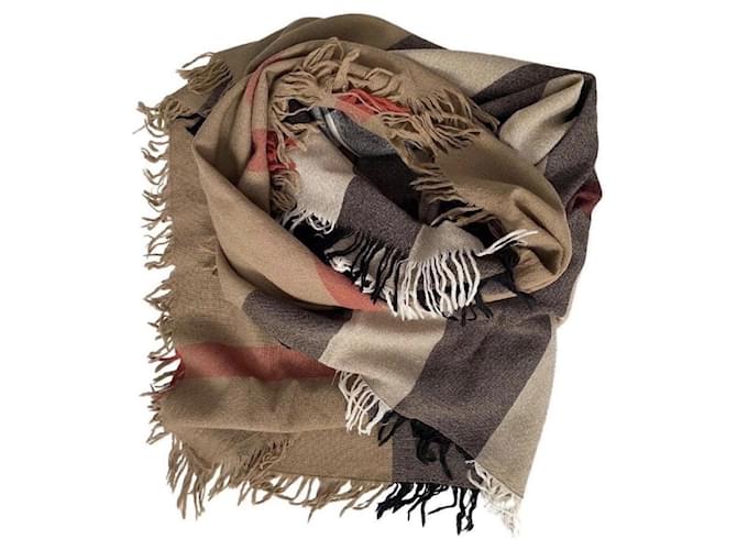 SCARF DONNA BURBERRY Cammello - vista 4