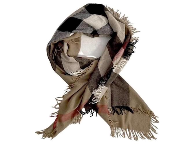 SCARF DONNA BURBERRY Cammello - vista 6