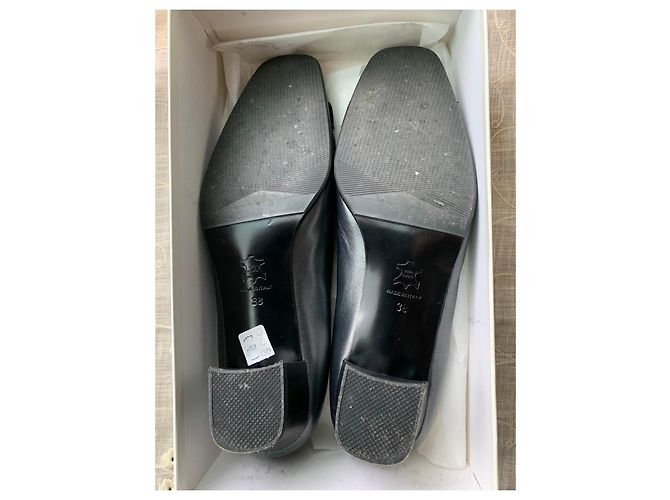 Autre Marque Scarpe basse nere in pelle e camoscio Nero - vista 3