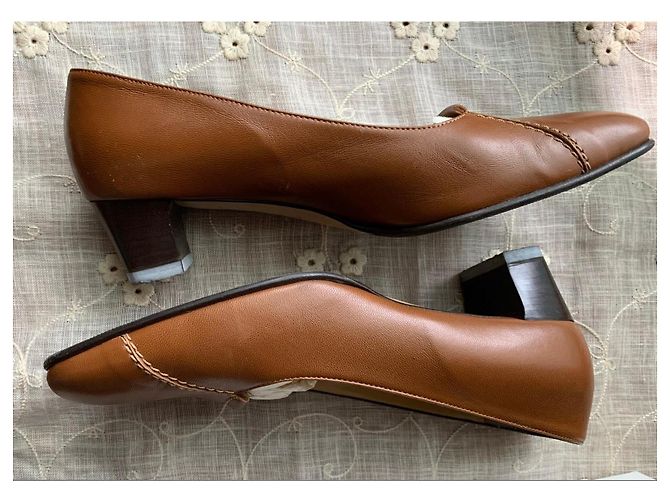 Autre Marque Scarpe eleganti da donna Cinzia Valle in pelle marrone - vista 2