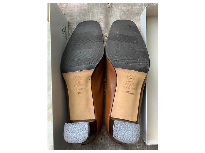 Autre Marque Scarpe eleganti da donna Cinzia Valle in pelle marrone - vista 3