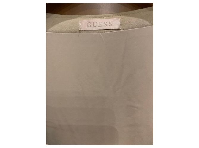 Guess Beiges Wildlederkleid mit dekoriertem Gürtel - Ansicht 3