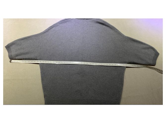 Brunello Cucinelli Grauer Cashmere-Cardigan Weiß Blau - Ansicht 13