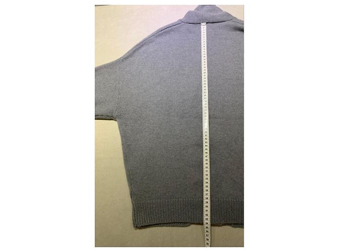 Brunello Cucinelli Grauer Cashmere-Cardigan Weiß Blau - Ansicht 14