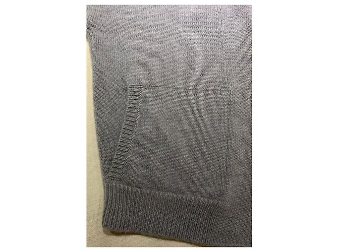 Brunello Cucinelli Grauer Cashmere-Cardigan Weiß Blau - Ansicht 4